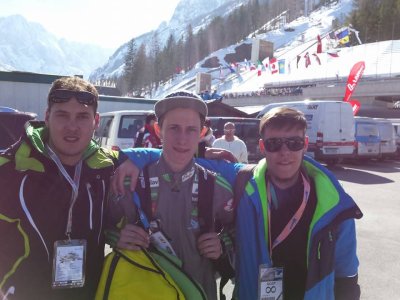 Za moj 20. rojstni dan sem se fotografiral s Petrom Prevcem 1 dan preden je dvignil veliki kristalni globus.